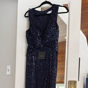 Mac Duggal Midnight Sequin Gown